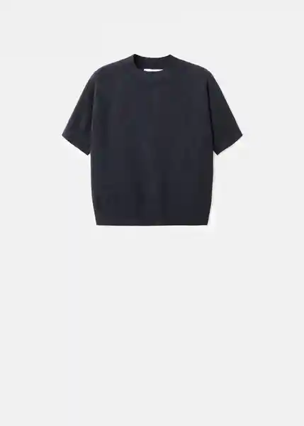 Saco Jersey Nuria Navy Talla M Mujer Mango