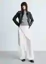 Buzo Jersey Rúcula Gris Medio Vigoré Talla XL Mujer Mango