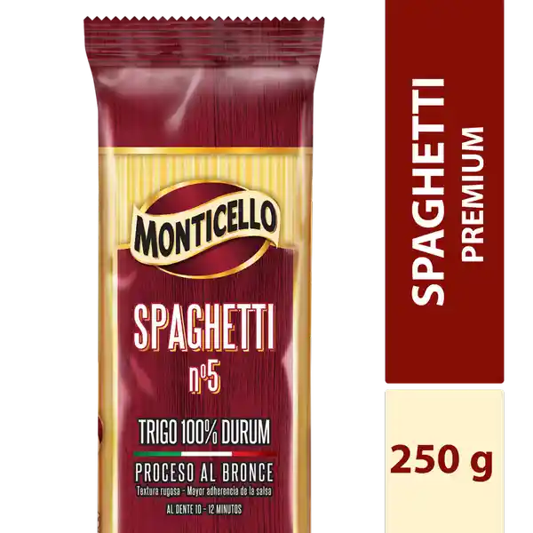 Monticello Spaghetti Clásica # 5