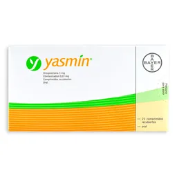 Yasmin Anticonceptivo (3 mg/0.03 mg) Comprimidos Recubiertos