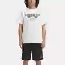 Reebok Camiseta Basketball Graphic Hombre Blanco M 100070719