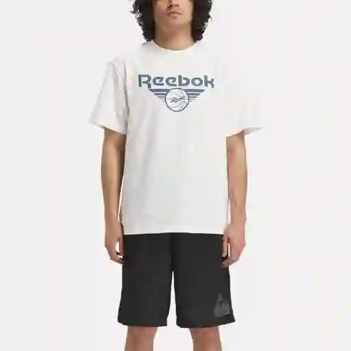 Reebok Camiseta Basketball Graphic Hombre Blanco M 100070719