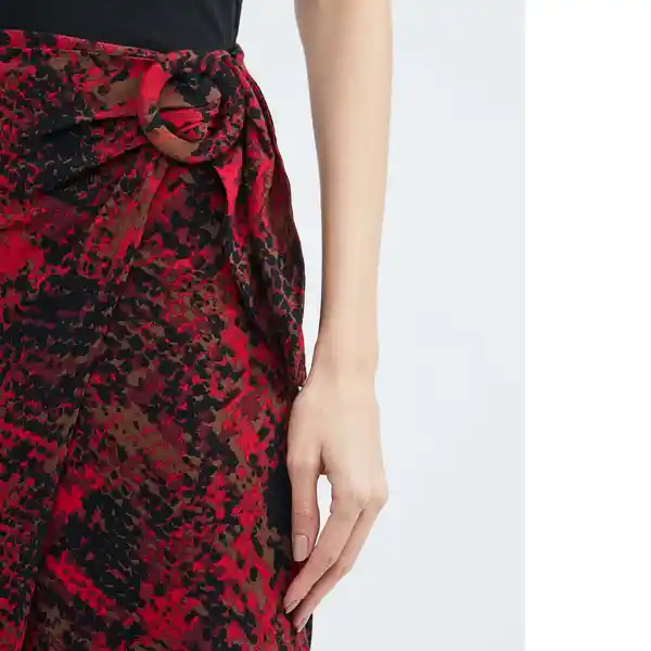 Falda Snake Skirt Rojo Talla 10 Chevignon