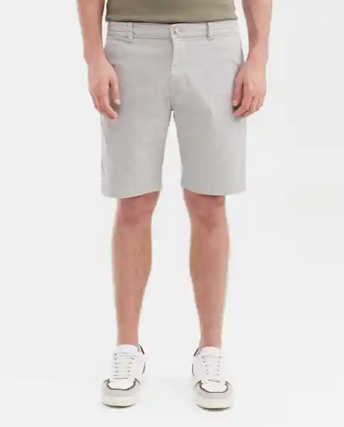 Short Elastic Waistband Masculino Gris Puro Claro T 36 Chevignon