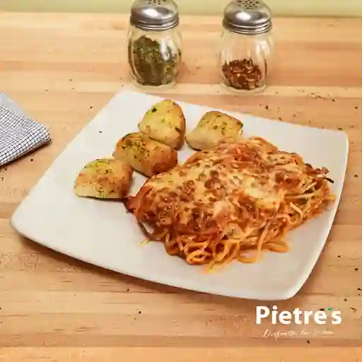Spaguetti Especial ( Pollo,Champiñon, Jamon)