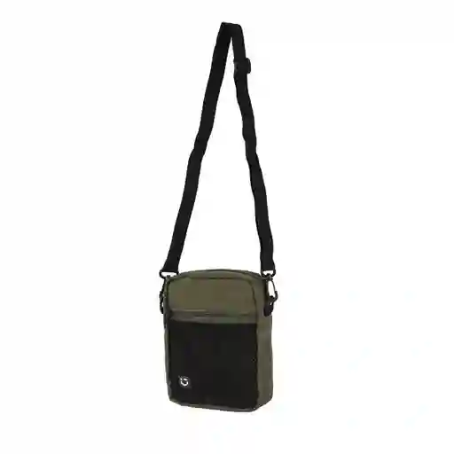 Bolso Crossbody Con Bolsa Frontal de Red Verde Miniso