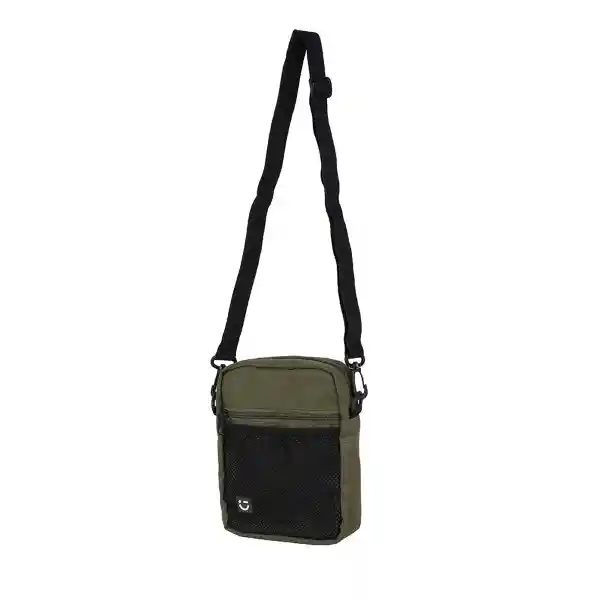 Bolso Crossbody Con Bolsa Frontal de Red Verde Miniso