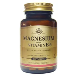 SOLGAR Magnesium Vitamina B6 Suplemento Dietario