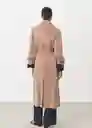 Abrigo Trench Oxid Cobre Talla M Mujer Mango
