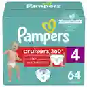 Pampers Cruisers 360 Pañales Talla 4 64U