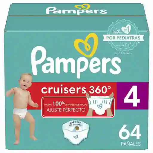 Pampers Cruisers 360 Pañales Talla 4 64U