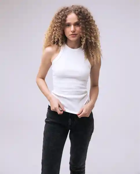  Camiseta Mujer Crudo Talla Xl 600D005 AMERICANINO 