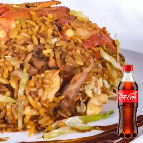 Combo Arroz Mixto Personal + Coca Cola Original 400 ml