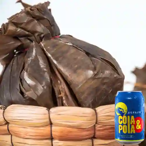 Combo Tamal Tolimense Pollo&Carne + Cola&Pola 355ml