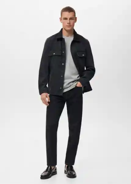 Camiseta Kimi Gris Medio Vigore Talla S Hombre Mango