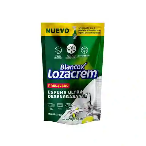 Loza Crem Lavaloza Espuma Ultra Desengrasante