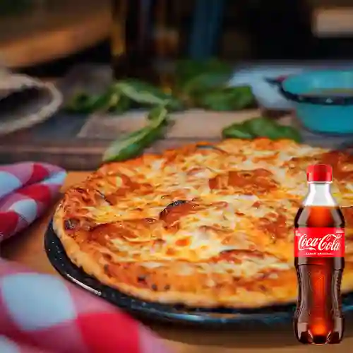 Pizza Italiana Mediana (25Cm) + Cocacola Org 400ml