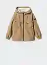 Chaqueta Parka Willy Tabaco Talla 09 Niños Mango