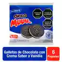 Choco Muuu Galleta de Chocolate Con Crema Sabor a Vainilla