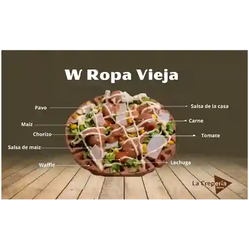 Waffle ropa vieja