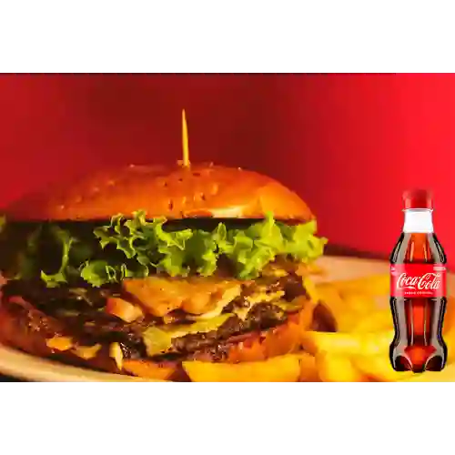 Combo Hamburguesa Doble + Coca Cola Original 250ML