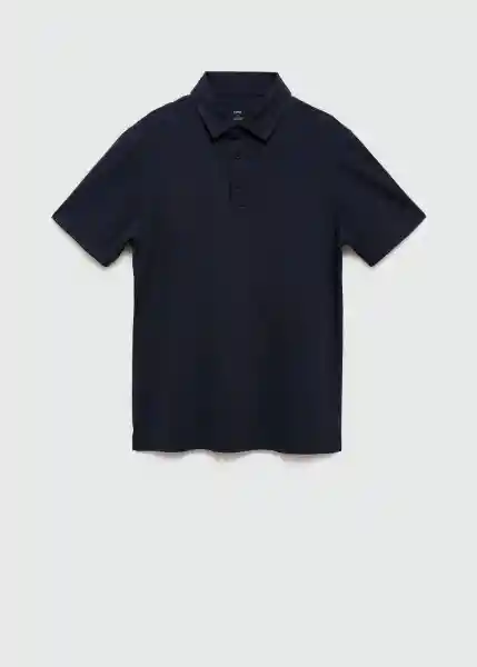 Camiseta Polo Como Navy Talla M Hombre Mango