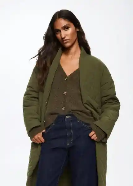 Anorak Verdure Khaki Talla 18 Mujer Mango