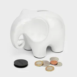 Suck Uk Alcancía Ellie The Elebank Blanco