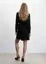 Vestido Alas2 Negro Talla XL Mujer Mango