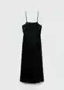 Vestido Fortuny7 Negro Talla XL Mujer Mango