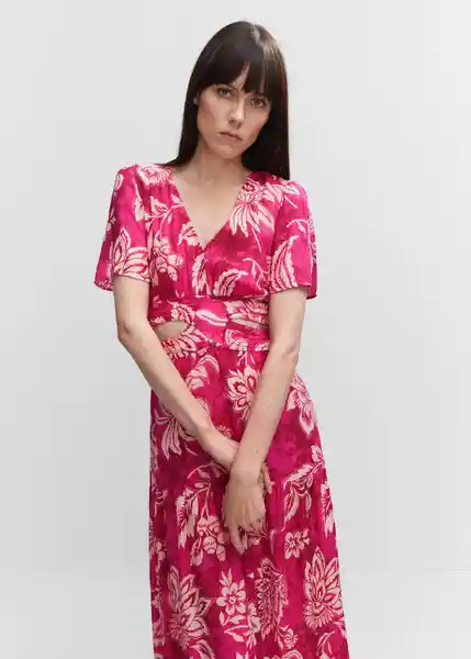 Vestido Guapa Fucsia Talla M Mujer Mango