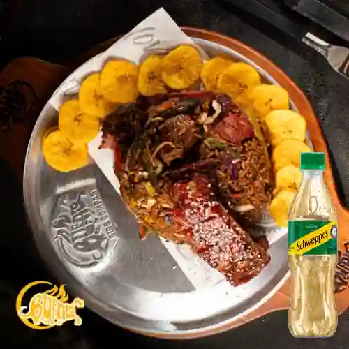 Combo Arroz Al Wok + Schweppes Ginger Ale 400ML