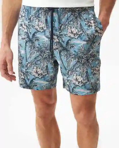 Bermuda Blue Beach Swimwear Azu1 Talla M 74427 Chevignon