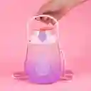 Vaso Plástico Con Correa Hombro Degradado Rosa 1300 mL Miniso
