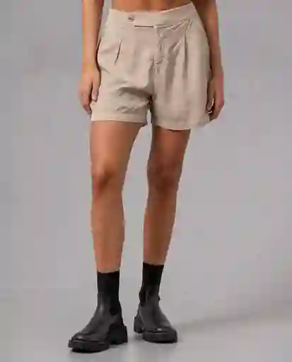 Short Pliegues Mujer Beige Abetinote Claro T 14 72737 Rifle