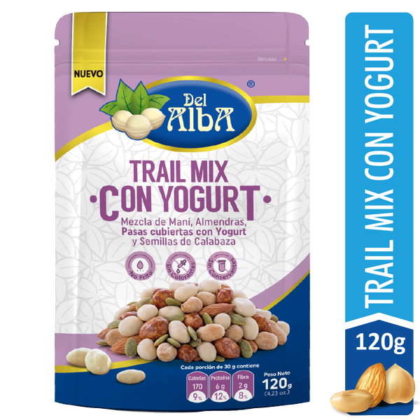 Del Alba Mezcla Trail Mix con Yogurt 120 g