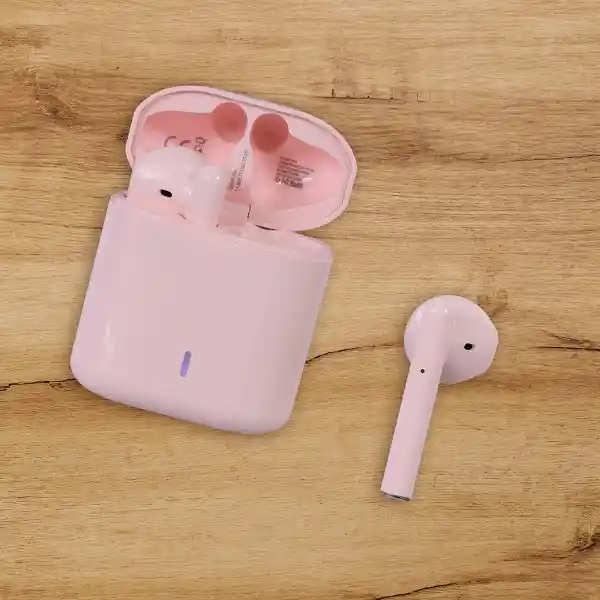 Auriculares Inalámbricos Macaron Rosa Modelo S88 Miniso