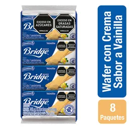 Bridge Galletas Tipo Wafer Sabor a Vainilla