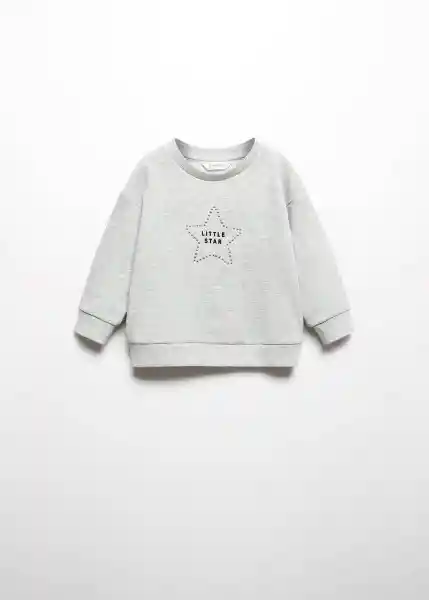 Sudadera Rockstar Gris Medio Vigore Talla 66 Niña Mango