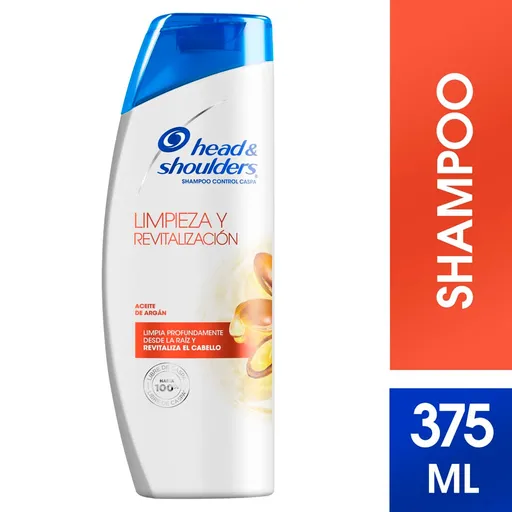 Head & Shoulders Shampoo Limpieza y Revitalización Aceite de Argán