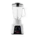 Imusa Licuadora Power Mix Plus 2V Vaso Vidrio Blanca