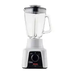 Imusa Licuadora Power Mix Plus 2V Vaso Vidrio Blanca