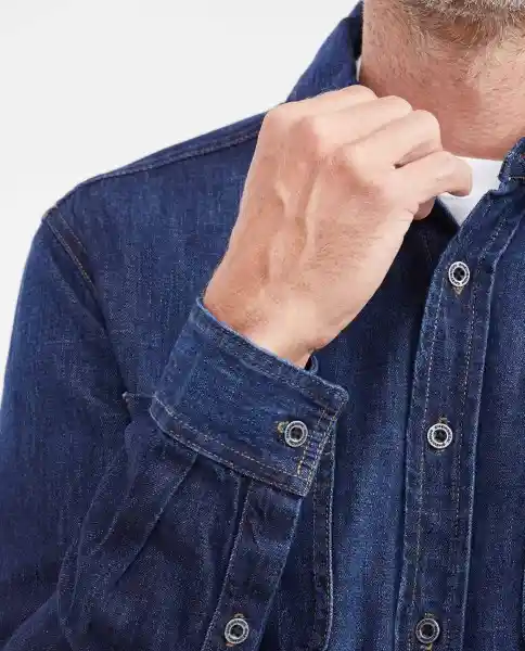 Camisa Manga Larga Osc Azul Clásico Oscuro Talla M Chevignon