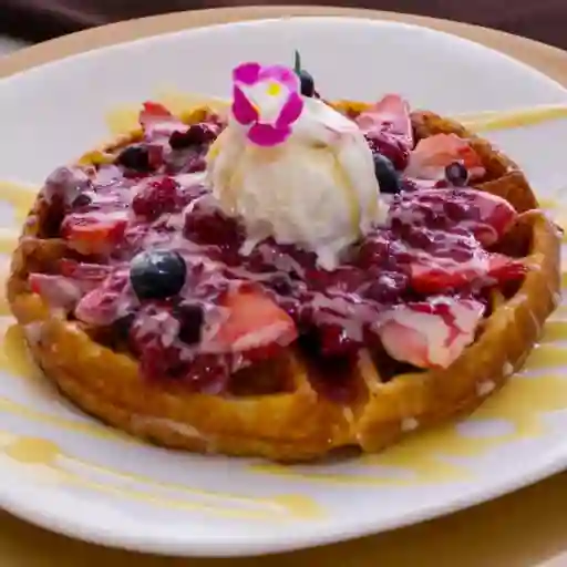 Waffle Frutos Rojos