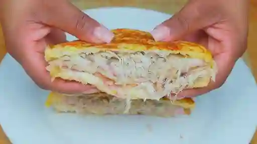 Aplastado Jamón Pollo