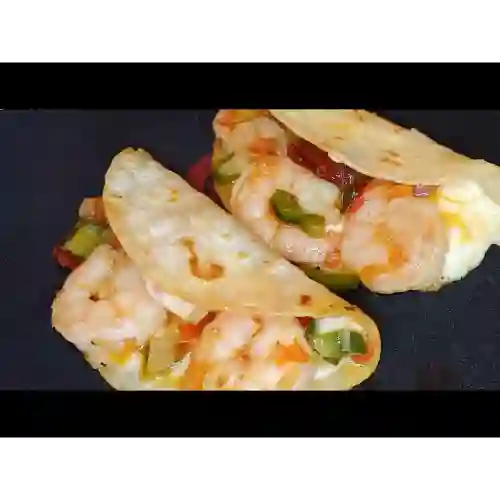 Tacos de Camarones Al Ajillo