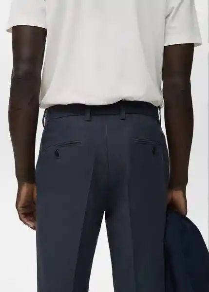Pantalón Ennio Navy Talla 42 Hombre Mango