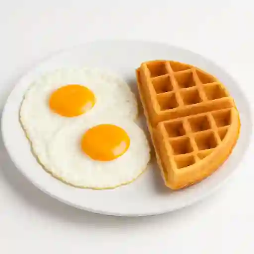 Huevos Al Gusto con Waffle
