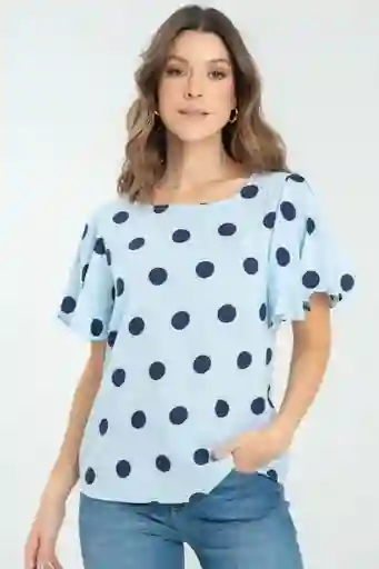 Blusa Khamira Color Azul Claro Talla XS Ragged