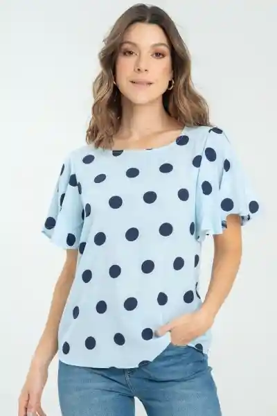 Blusa Khamira Color Azul Claro Talla XS Ragged